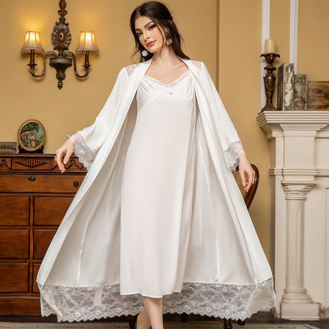 Women's Middle Eastern Style Sweet Princess Style Nightdress Two-piece Set