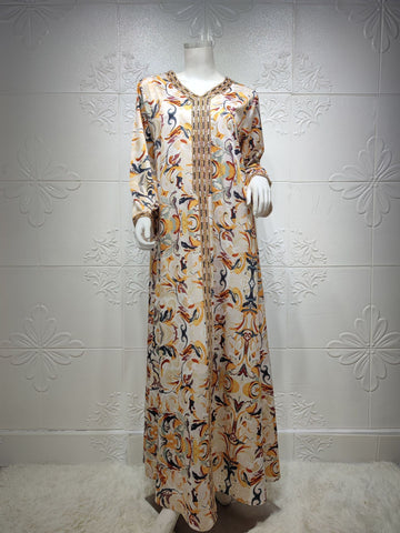 Arabian Robe Abaya Muslim Women's Dress