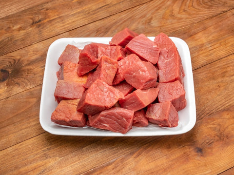 "Premium Halal Beef Boneless Stew Cubes - Fresh & Tender |