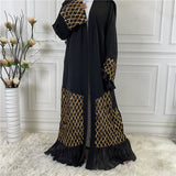 Sequined Embroidered Outerwear Robe Dubai Middle East Women's Chiffon Cardigan