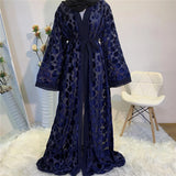 Dubai Women Clothing Maxi Long Kaftan Abaya Malaysian Robe Cardigan