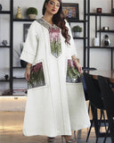 Dubai Beads And Sequins Embroidered Robe Lent Muslim Women's Clothing