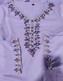 Light Purple Heavy Industry Rhinestone Phnom Penh Robe Middle East Turkey Dress