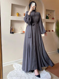 Muslim Solid Color Women's Clothing Dress