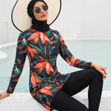 Women's Fashion Swimsuit Long-sleeved Pants Three Sets