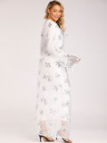 Women's Sequin Embroidered Lace Dress