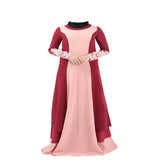 Color block plus size women's gown