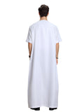 Short Sleeve Solid Men's Robe