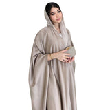 Fashion Soft Light Forged Batwing Sleeve Robe