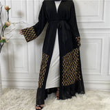 Sequined Embroidered Outerwear Robe Dubai Middle East Women's Chiffon Cardigan