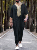Short Sleeve Rompers Arab Ethnic Style Men