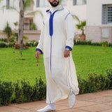 Slim-fit White Muslim Robe Shirt