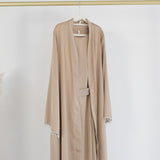 Dubai Spring Summer Daily Solid Color Beaded Dress Robe